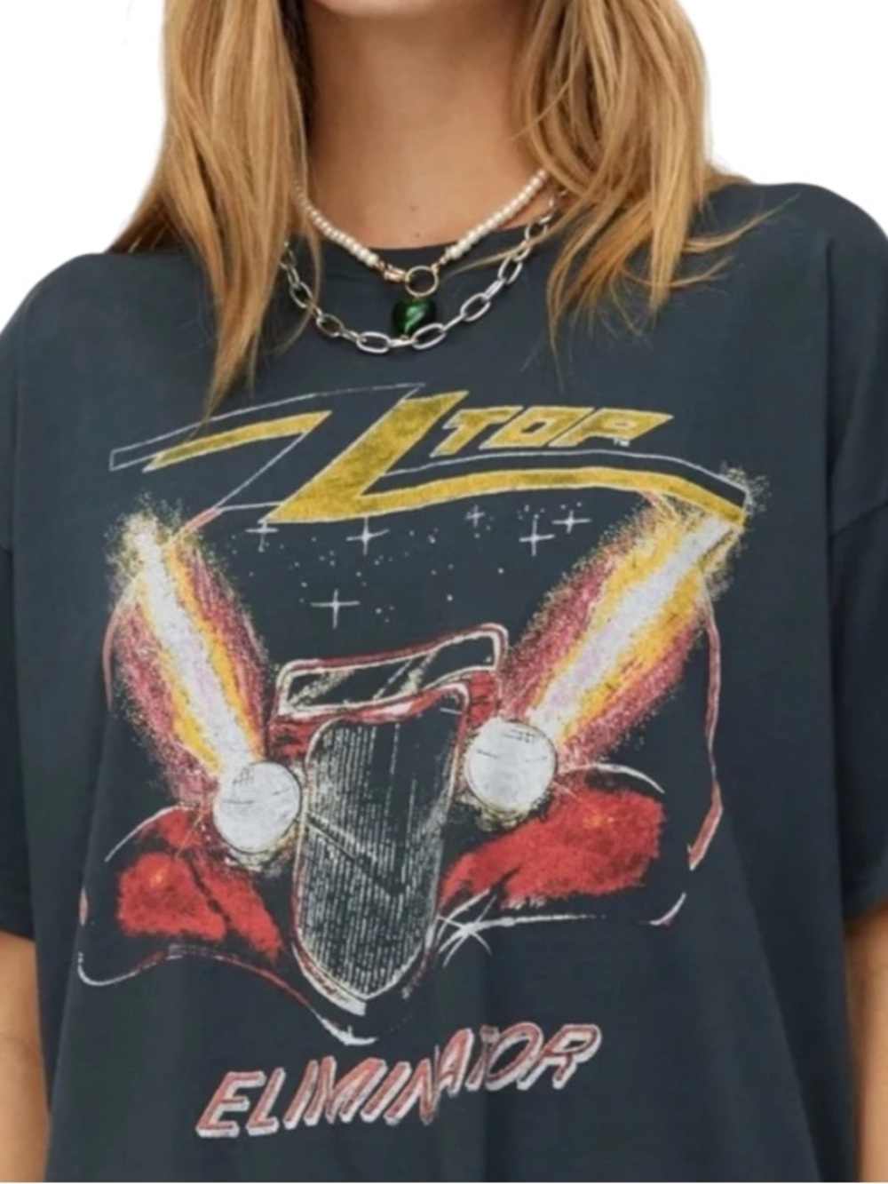 Daydreamer ZZ Top "Eliminator" graphic band t-shirt Medium  NWOT